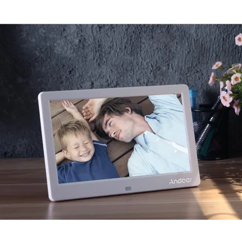 Andoer Cadre 13" Photo Numérique Multifonctionnels HD Slim lecteur de film MP3 MP4