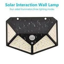 pack de 2 Lampe murale d'interaction solaire alimentée par énergie solaire capteur de mouvement