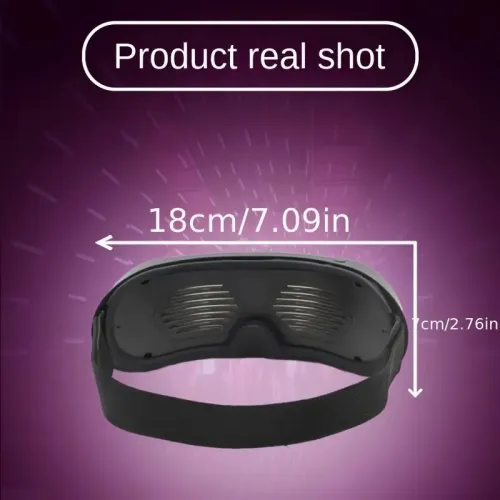 Lunettes LED dynamiques lumineuses Premium, pleine couleur, clignotantes