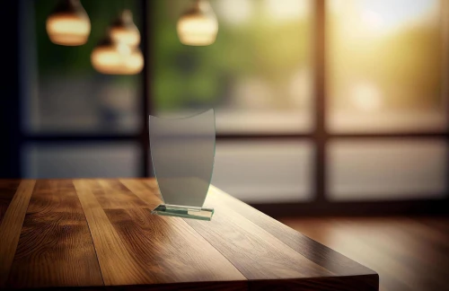 Trophée en Verre Corail Vierge