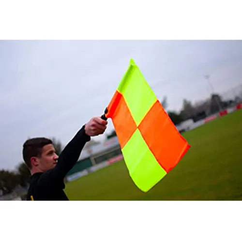 Lot De 2 Drapeaux De Touche - Fanions D'arbitre Assistant