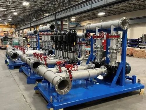Conception fabrication et installation de locaux techniques pour la distribution des fluides.