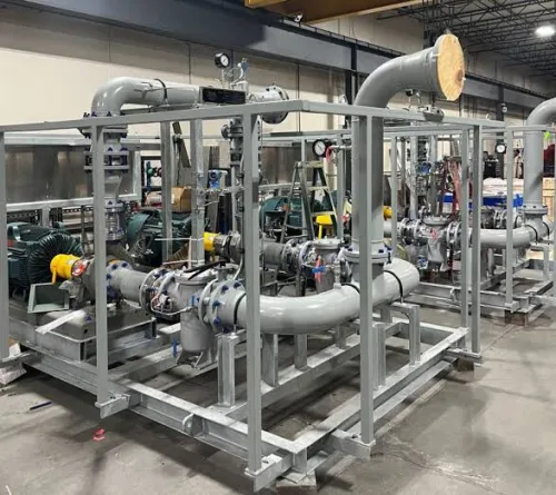 Conception fabrication et installation de locaux techniques pour la distribution des fluides.