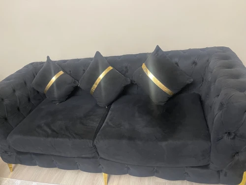 Fauteuil 6 places très bon état noir et doré classe à 8 millions