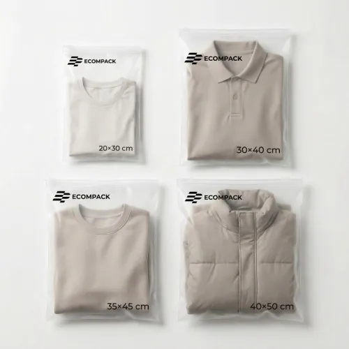 Sac zip matt personnalisé pour vêtements (SHEIN)