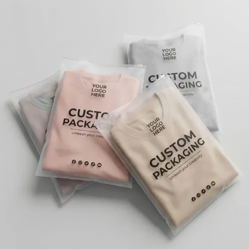Sac zip matt personnalisé pour vêtements (SHEIN)