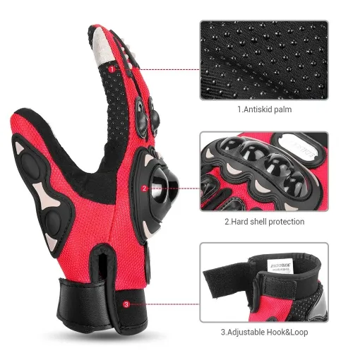 Pack Moto Hiver Cagoule Professionnel + Gants Pro Biker respirants avec protections antidérapantes