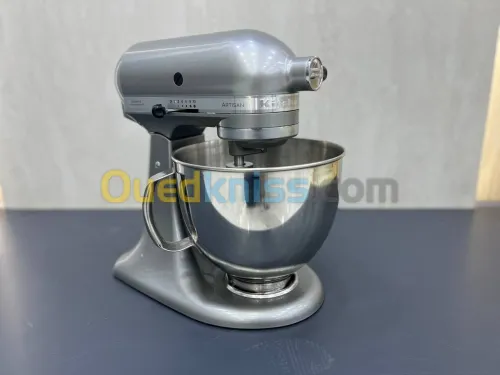PETRIN KITCHEN AID ARTISAN 4.8 L GRIS 300 W BATTEUR PLAT CROCHET PETRISSEUR