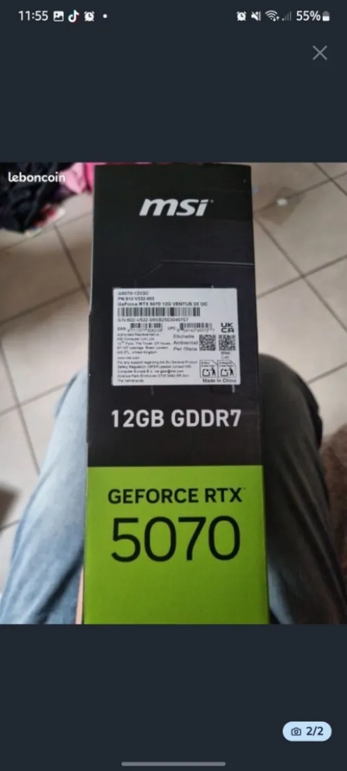Rtx 5070 ventusX2 oc édition
