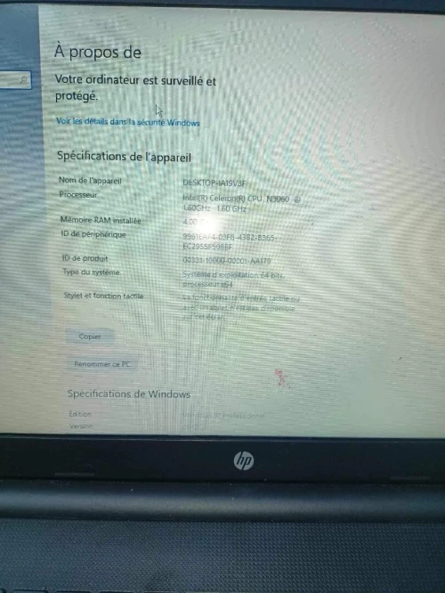 PC HP Windows 10 pro