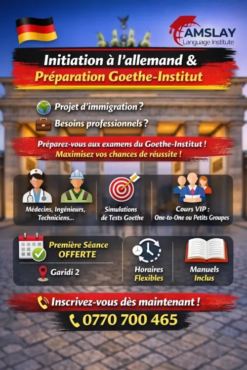 Initiation à l allemand & Préparation Goethe-Institut
