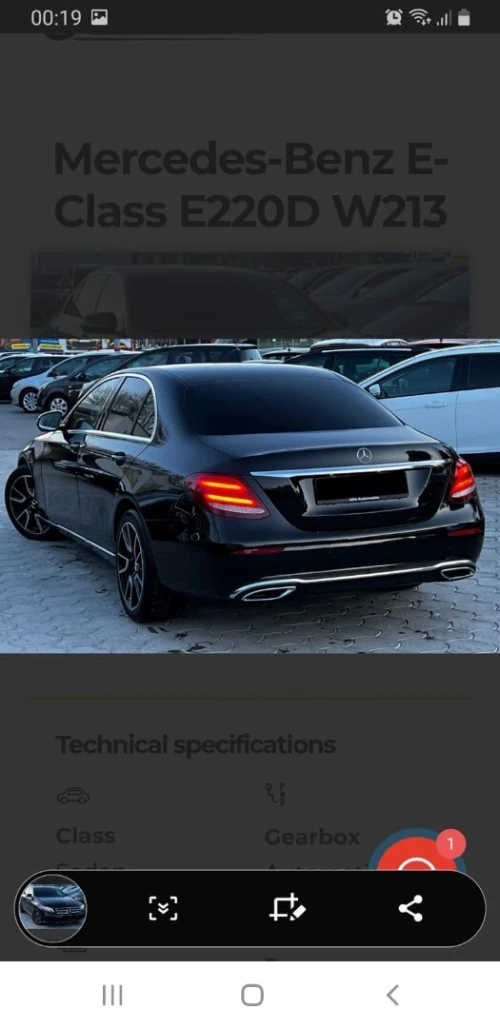 Pare-chocs bas de caisse mercedes classe E w213 