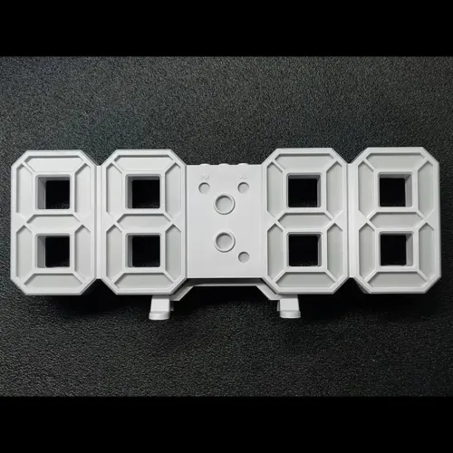 3d led clock WHITE
