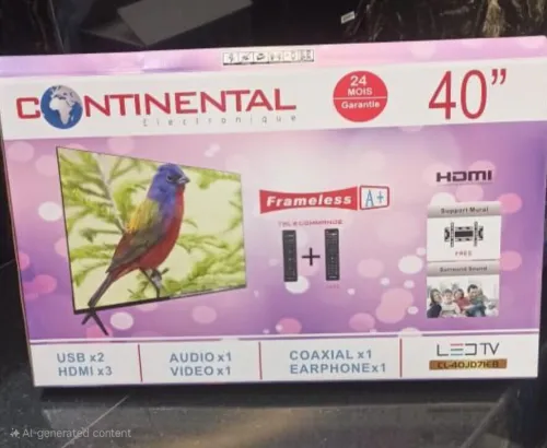 Télévision 40P Simple Marque Continental