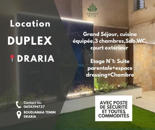 Location Appartement Duplex F5 Alger Draria