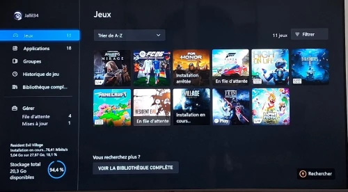 Xbox One 500 Go + jeux + manettes + game pass ultimate