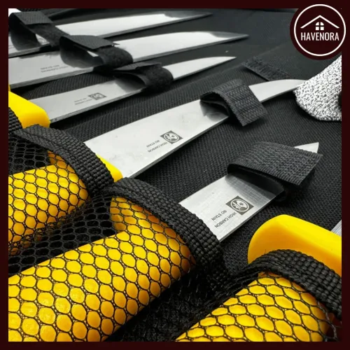 سكاكين احترافية لعيد الاضحى تخدم مرتاح + حقيبة مجانا|Pochette de Couteaux Professionnelle 7 pièces