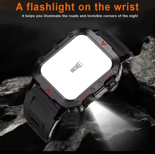 Smartwatch LAXASFIT, LED, Bluetooth, parlant , Multi Sport Mode, surveillance de la santé.