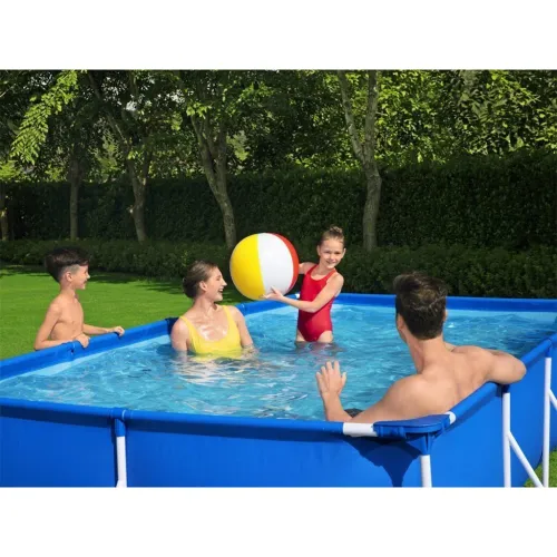 Steel Pro Piscine Rectangulaire Avec Pompe Filtrante 400 x 211 x 81 cm Bestway