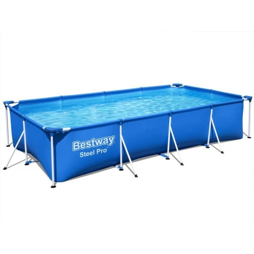Steel Pro Piscine Rectangulaire Avec Pompe Filtrante 400 x 211 x 81 cm Bestway