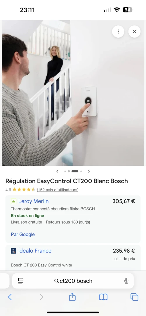 Thermostat bosch ct200