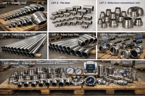 Tés inox DIN / SMS (304 & 316L)
