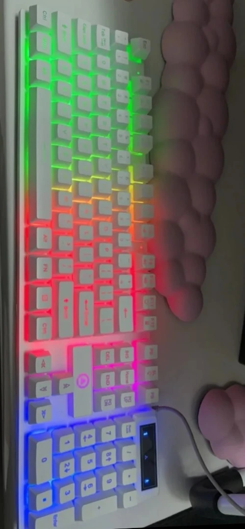 كيبورد  YINDIAO K500 RGB للألعاب مفاتيح عالية الجودة.