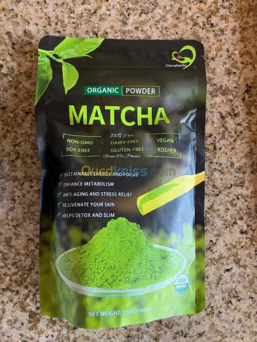 Poudre De Thé Vert Matcha 100% Pur Et Bio