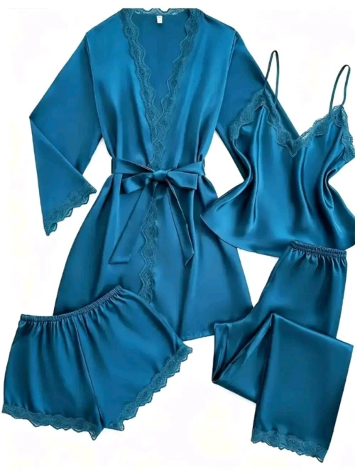 Pyjama 4 pieces satin
