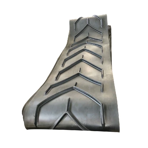 Bande transporteuse, tapis, convoyeur, bande PVC, bande polyuréthane, bande PU, chevron, tasseau