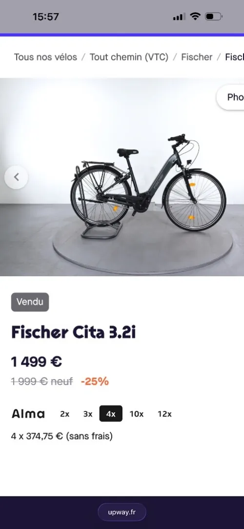 Vélo électrique Fischer