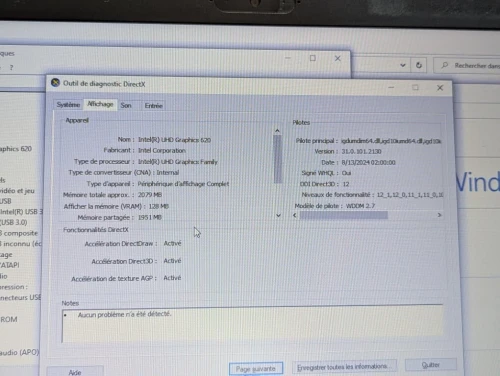HP PROBOOK 650 G4 /I3 8EME /4G /128 SSD /15.6 +GRAVEUR DVD