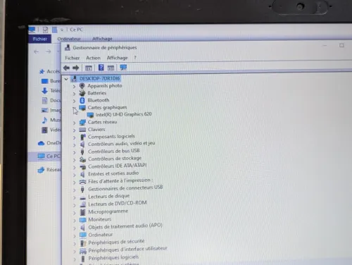 HP PROBOOK 650 G4 /I3 8EME /4G /128 SSD /15.6 +GRAVEUR DVD