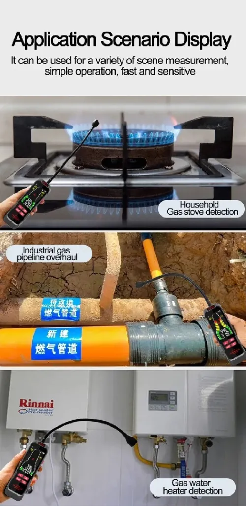 Détecteur pro de fuite de gaz 