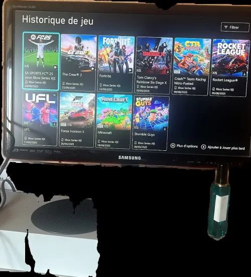 Xbox s avec fc 25 et jeux