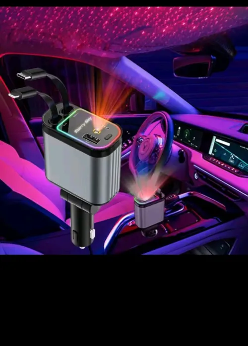 0120 واط بإضاءة نجوم LED منافذ Type-C وUSB بتقنية PD 3.0 لشحن أسرع وآمن 