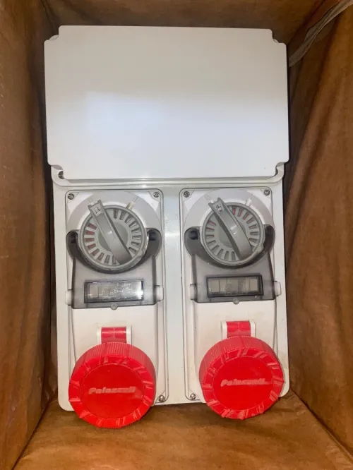 Coffret électrique du chantier
