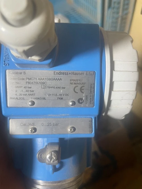 Transmetteur de pression Endress Hauser
