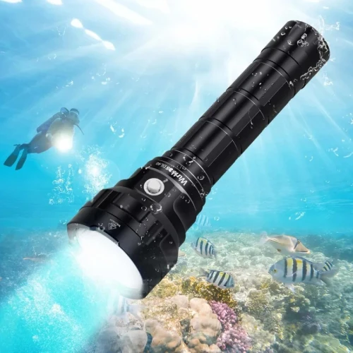 Lampe Torche Wurkkos DL40 - 5000 Lumen Chasse Sous Marine Plongée (Rechargeable)