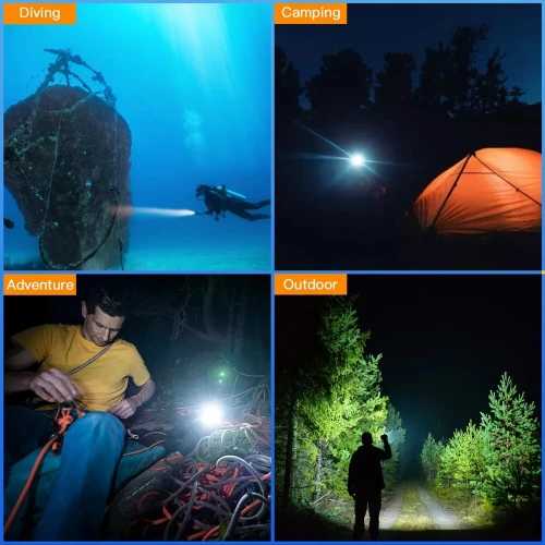 Lampe Torche SOFIRN SD06 - 3200 Lumen Chasse Sous Marine Plongée (Rechargeable)