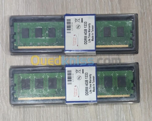 2 X RAM 4GB DDR3 1333MHZ POUR PC FIX (8GB AU TOTALE)