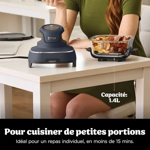 NINJA CRISPI AIR FRYER 3.8L + 1.4L 4EN1 1700WATT FN101EUGY