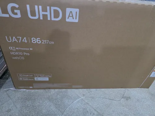 TV LG 86" SMART 4K 86UA74006LB EUROPÉEN