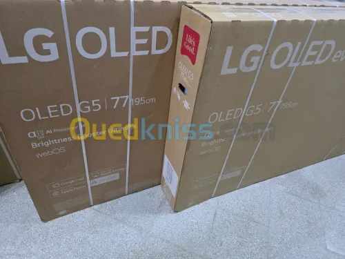 TV LG OLED EVO GALLERY EDITION 77" G5 SMART 4K 165FPS HDMI 2.1 ALPHA 11 NEW 2025 EUROPÉEN 