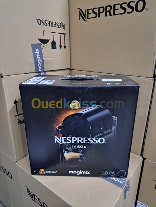MACHINE À CAFÉ NESPRESSO INISSIA AVEC 7 CAPSULES 
