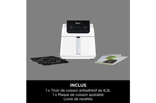 FRITEUSE NINJA AIR FRYER 6.2L 6IN1 AF180EUWH 2000WATT
