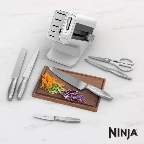 BLOC COUTEAU NINJA 6 PIÈCES BLOC BLANC K62006EUWH EUROPÉEN