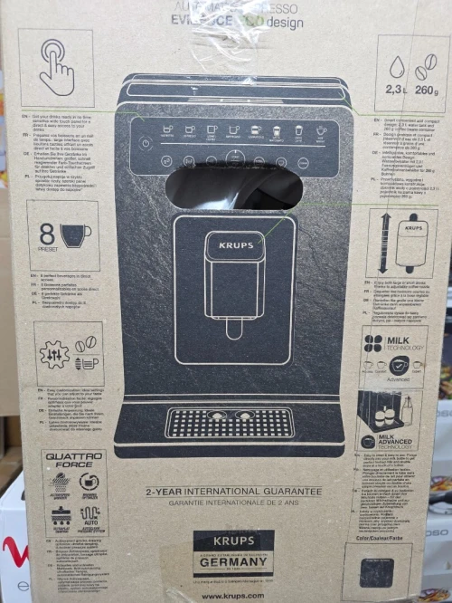 MACHINE À CAFÉ KRUPS AVEC BROYEURS  EVIDENCE ECO DESIGN CAPPUCCINO