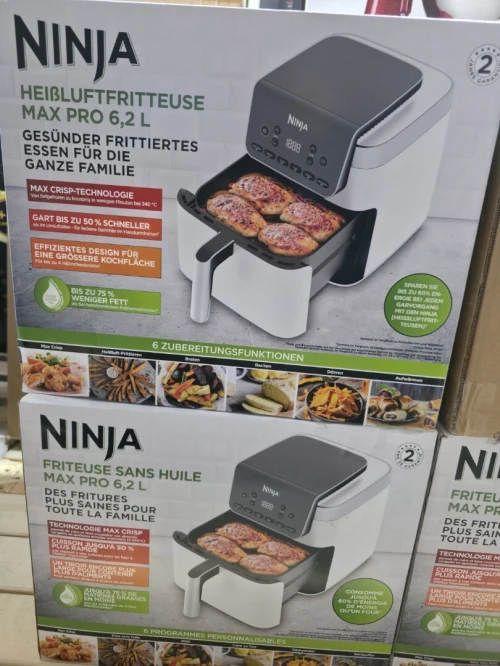 FRITEUSE NINJA AIR FRYER 6.2L 6IN1 AF180EUWH 2000WATT