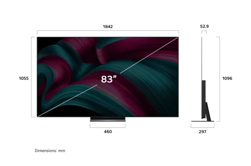 TV LG OLED EVO 83" C5 SMART 4K 144FPS HDMI 2.1 NEW 2025 EUROPÉEN 